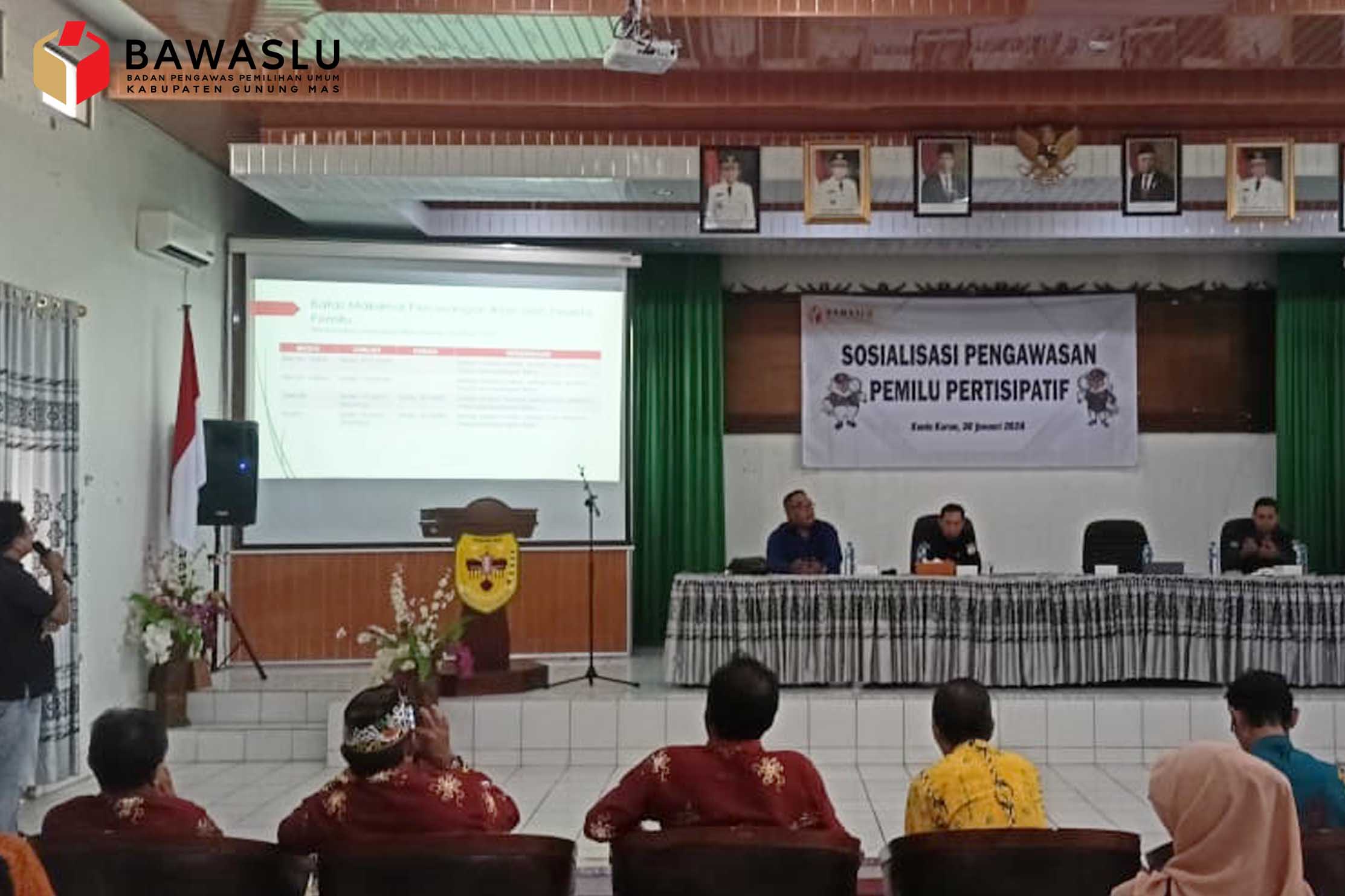 Bawaslu Kabupaten Gunung Mas gelar Sosialisasi Pengawasan Pemilu Partisipatif tahun 2024