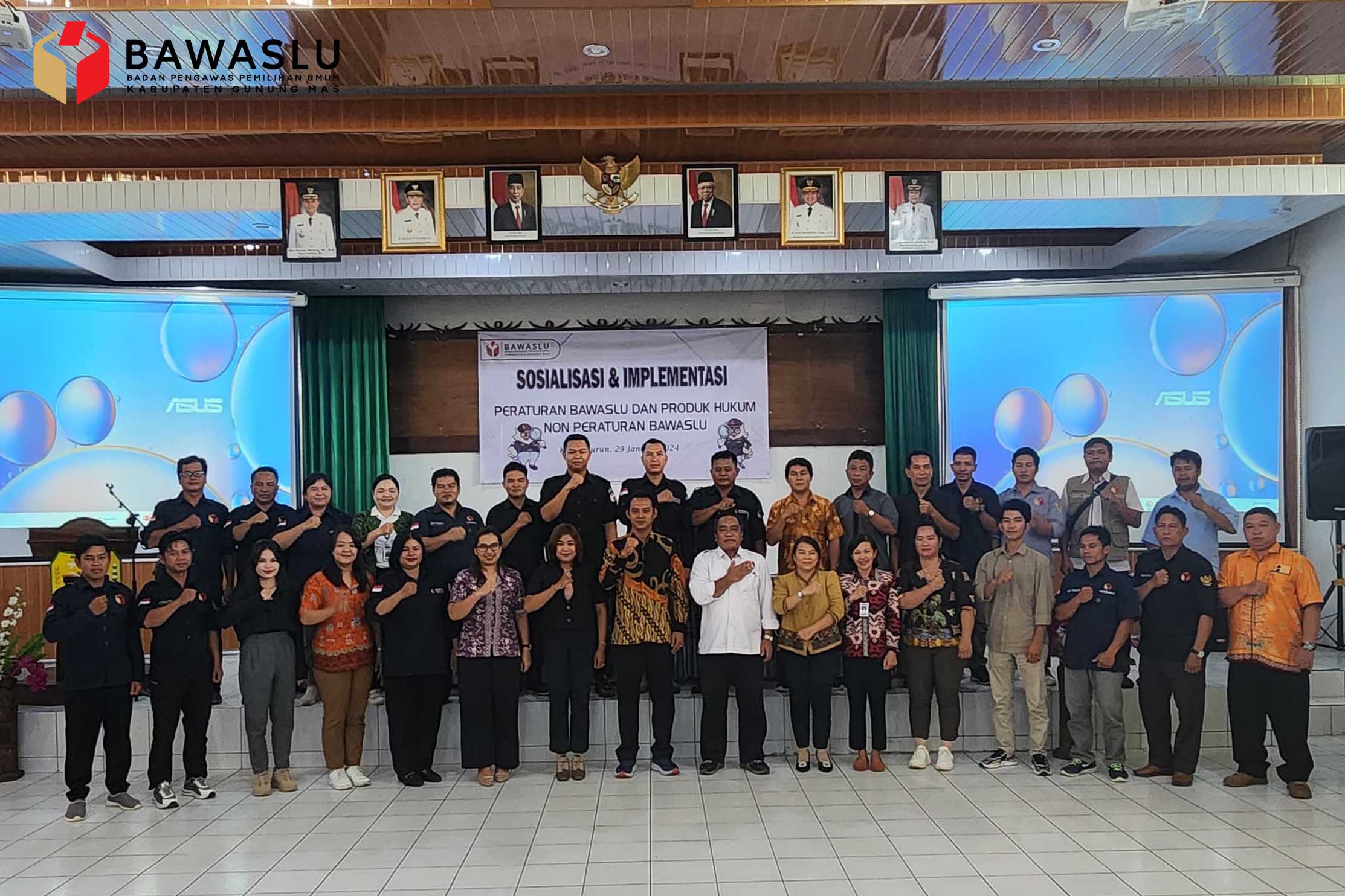 Bawaslu Kabupaten Gunung Mas menggelar Kegiatan Sosialisasi dan Implementasi Peraturan Bawaslu dan Produk Hukum Non Peraturan Bawaslu