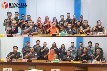 Bawaslu Kabupaten Gunung Mas Mengikuti RDK Hasil Evaluasi Kehumasan Meliputi Peliputan dan Dokumentasi Bawaslu Kabupaten/Kota se-Kalimantan Tengah