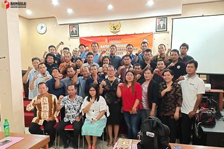 Rakor Evaluasi Pengawasan Pemilu 2019 Bawaslu Kabupaten Gunung Mas