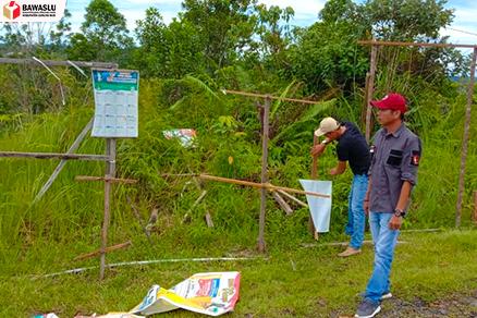 PENERTIBAN ALAT PERAGA KAMPANYE (APK) DI MASA TENANG WILAYAH KABUPATEN GUNUNG MAS