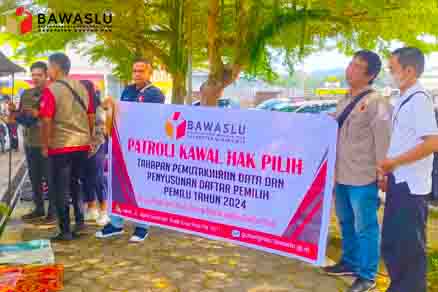 Bawaslu Kabupaten Gunung Mas Laksanakan Patroli Kawal Hak Pilih
