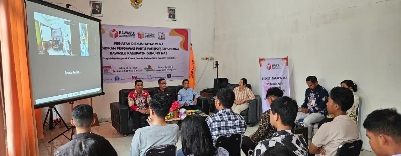 Bawaslu Gunung Mas Gelar Pendidikan Pengawas Partisipatif