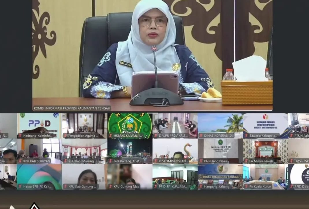 Bawaslu Kabupaten Gunung Mas mengikuti Sosialisasi Monitoring dan Evaluasi (Monev) Keterbukaan Informasi Publik Bawaslu Kabupaten/Kota Tahun 2026 yang diselenggarakan secara daring oleh Bawaslu Republik Indonesia pada Rabu, 8 Juli 2026.