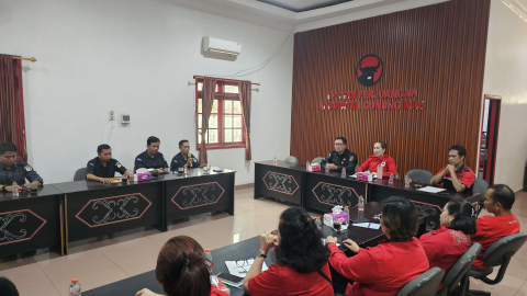 Perkuat Sinergi Pengawasan, Bawaslu Gunung Mas Gelar Konsolidasi Demokrasi Bersama DPC PDI Perjuangan