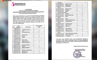 Pengumuman Panitia Pengawas Pemilihan Kecamatan Terpilih Se-Kabupaten Gunung Mas 