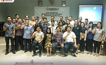 Rapat Koordinasi Pembinaan Sentra Penegakan Hukum Terpadu (Gakkumdu) Bawaslu Kabupaten Gunung Mas