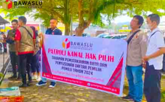 Bawaslu Kabupaten Gunung Mas Laksanakan Patroli Kawal Hak Pilih
