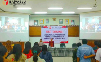 Bawaslu Kabupaten Gunung Mas Gelar Kegiatan Fasilitasi Pembinaan Penyelesaian Sengketa.