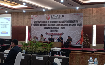 kegiatan Penguatan Kelembagaan Pengawasan Pemilihan Umum bersama mitra kerja di lingkungan Bawaslu Provinsi Kalimantan Tengah